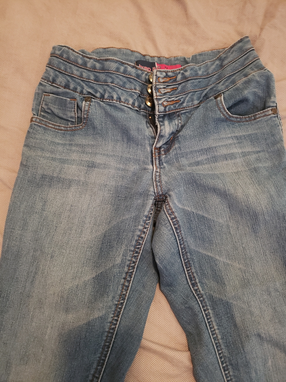 Women’s Boom Boom Bump it up Light Blue High-Waist Jeans